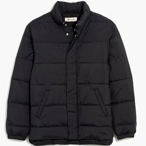 Madewell Quilted Parka Primaloft Black Medium